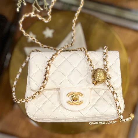 chanel mini square gold ball|chanel mini handbags.